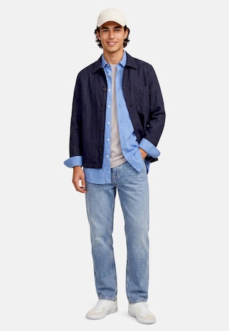 zero Regular Fit Hemd in Blau