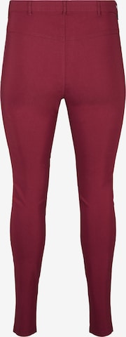 Skinny Pantalon 'JEVA' Zizzi en rouge