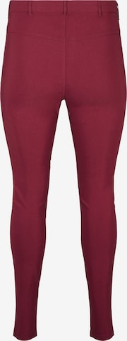 Zizzi Skinny Broek 'JEVA' in Rood