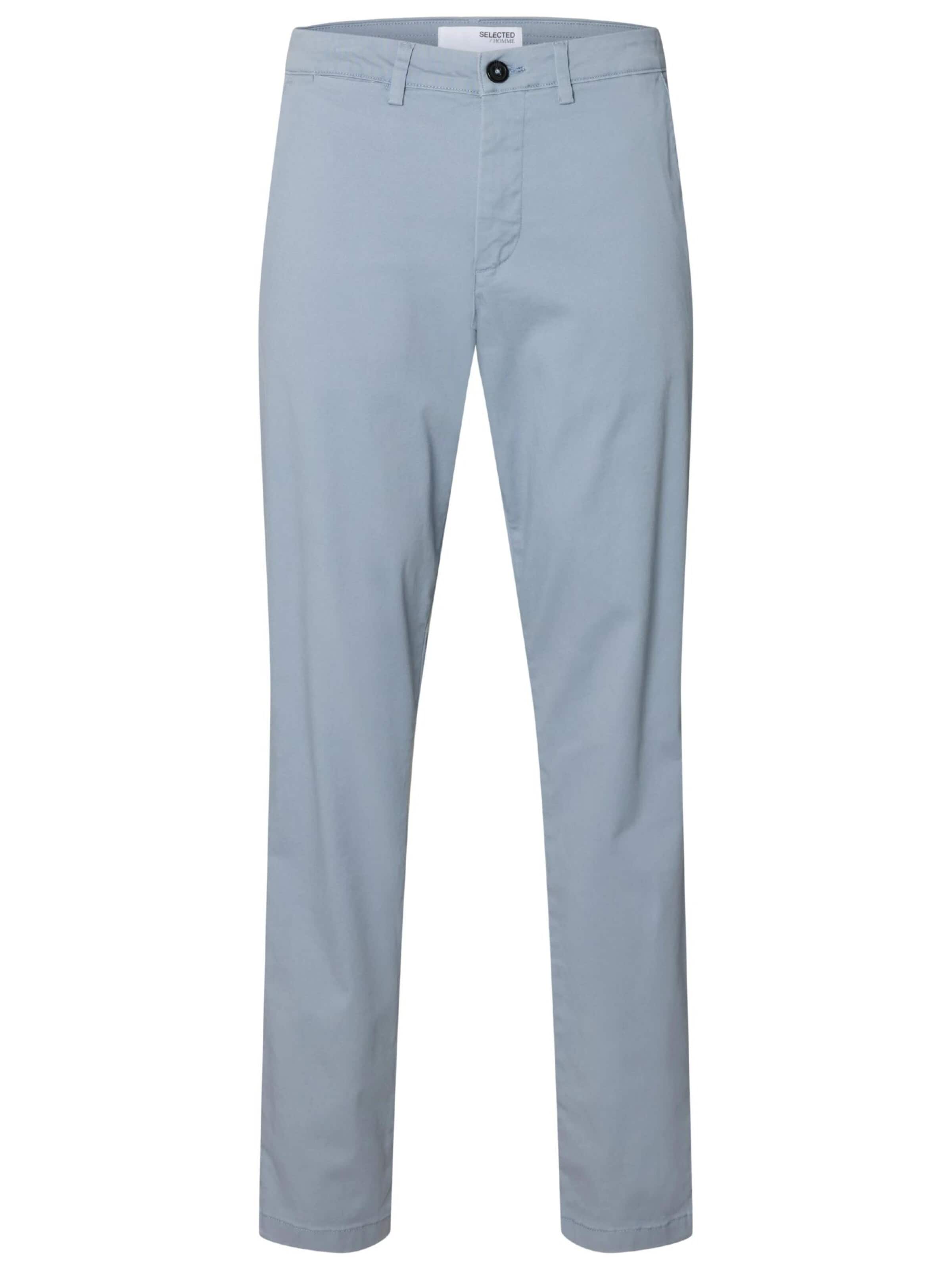 SELECTED Broek '16087663' in Grijs: voorkant