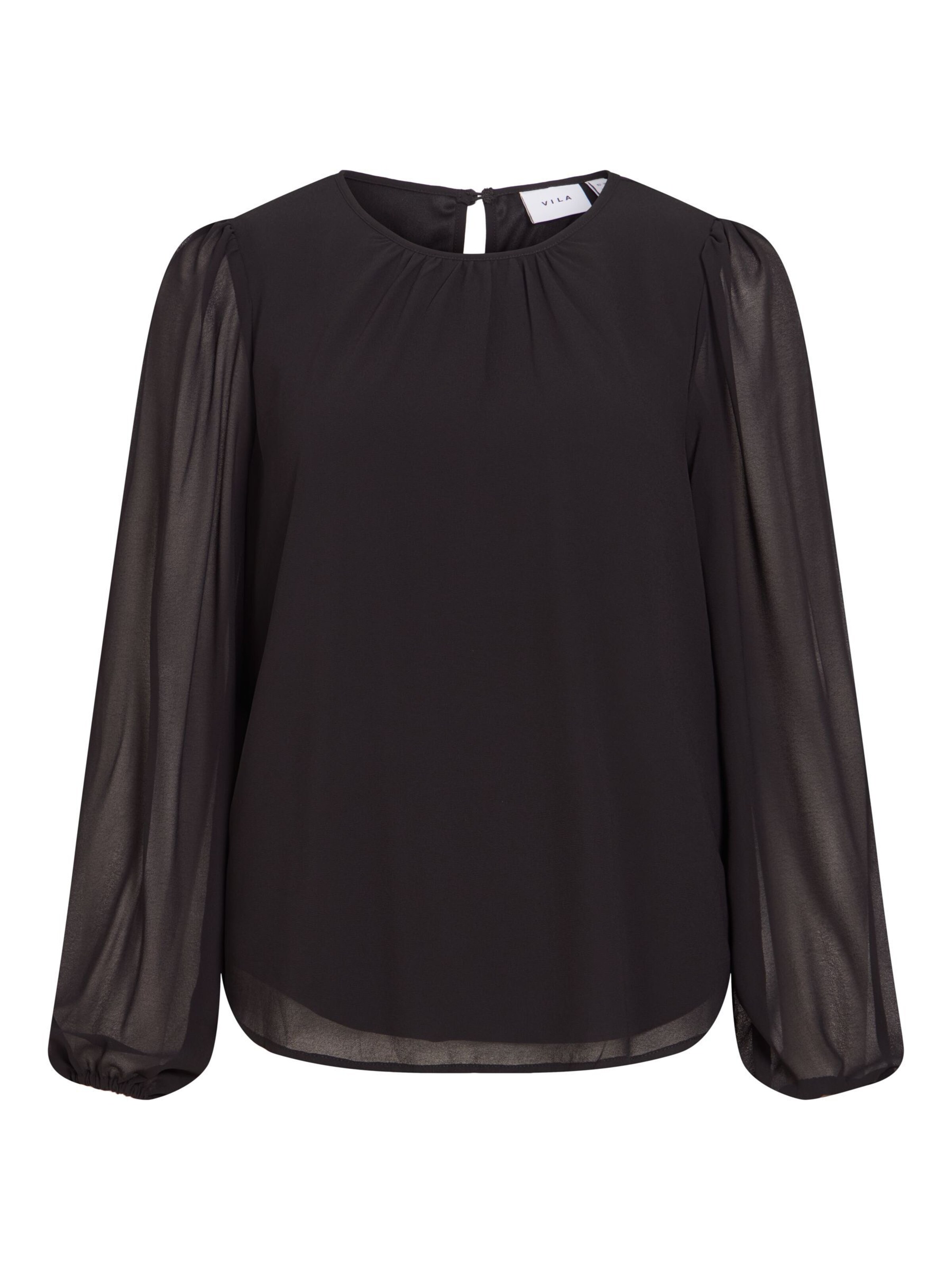 VILA Blouse in Black: front