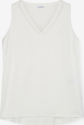 Top di Fiorella Rubino in bianco: frontale