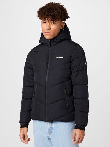 HOLLISTER Winter jacket in Black: front