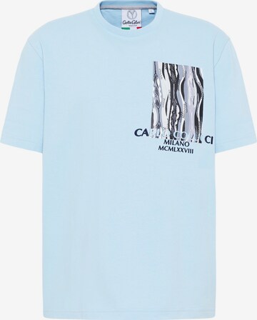 T-Shirt 'De Pandis' Carlo Colucci en bleu : devant