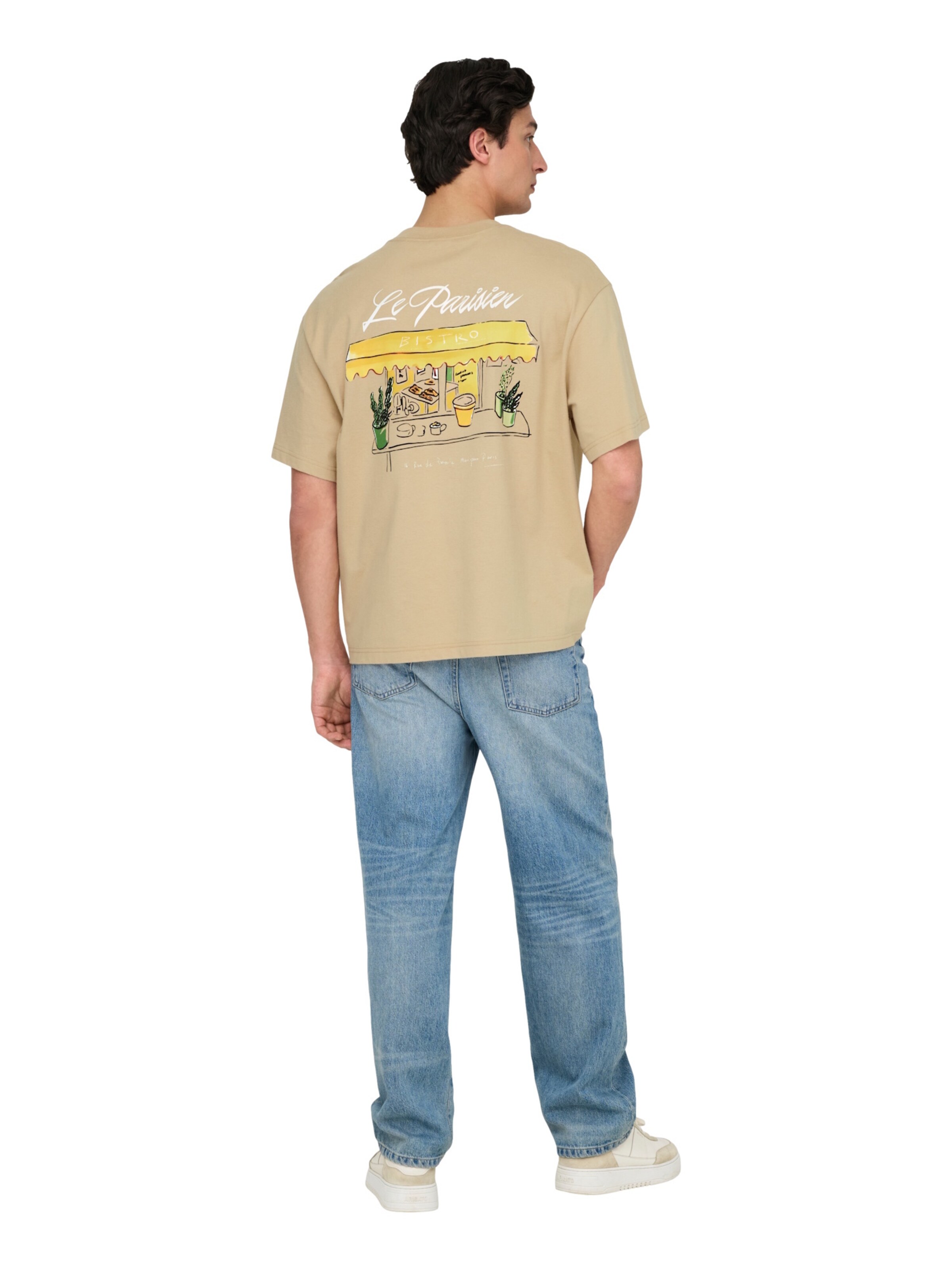 Only & Sons Shirt 'Louis' in Brown