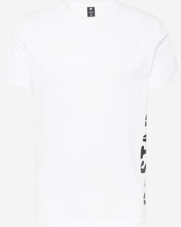 G-Star RAW Тениска 'Stencil' в бяло: отпред