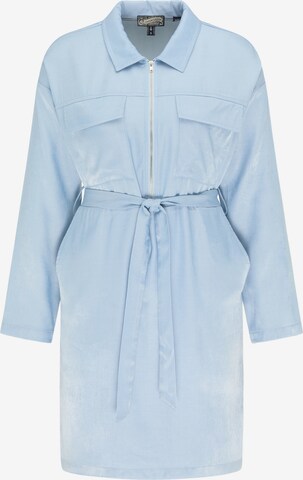 DreiMaster Vintage Shirt Dress in Blue: front