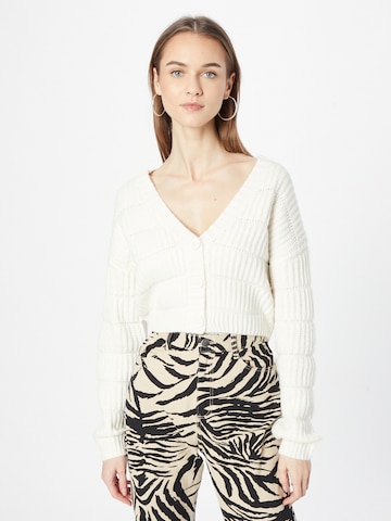 Cardigan Tally Weijl en blanc : devant