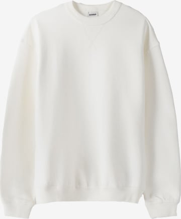 Bershka Sweatshirt i hvid: forside