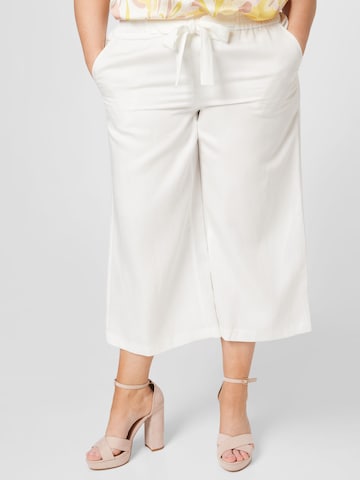 SAMOON Pants in White: front