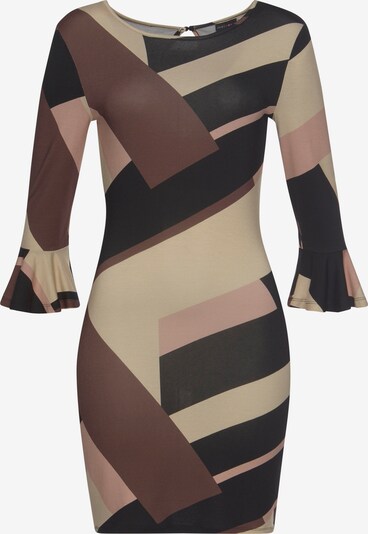 MELROSE Kleid in braun / cappuccino / altrosa / schwarz, Produktansicht