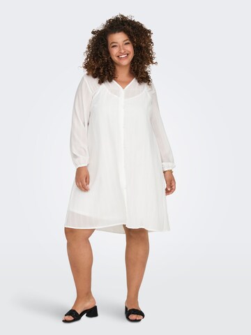 ONLY Carmakoma Dress in White: front