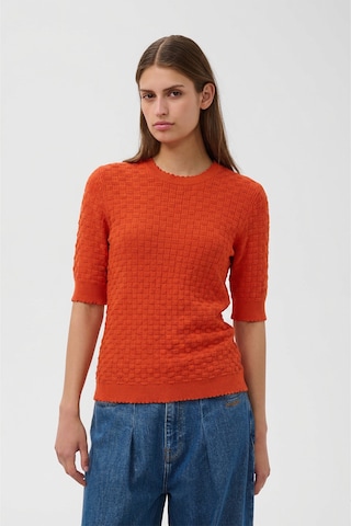 SOAKED IN LUXURY Pullover 'SLSpina' in Orange: Vorderseite