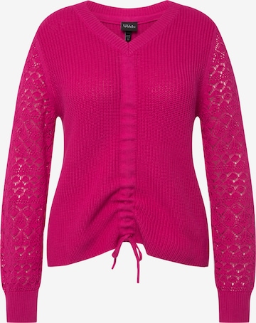 Ulla Popken Sweater in Pink: front