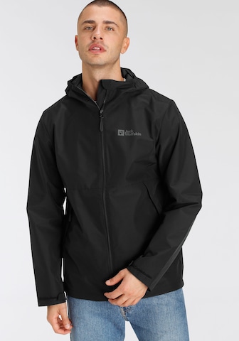 JACK WOLFSKIN Between-Seasons Parka in Black: front