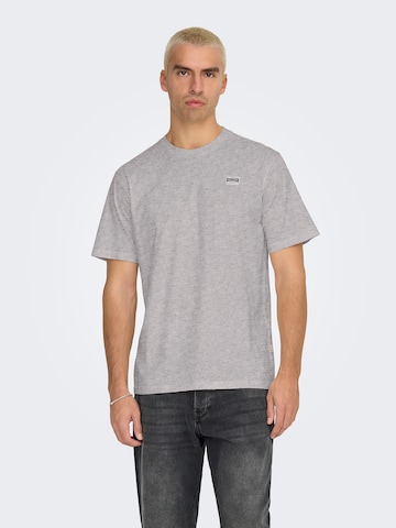 Only & Sons Shirt 'ONSDAWSON' in Grey: front