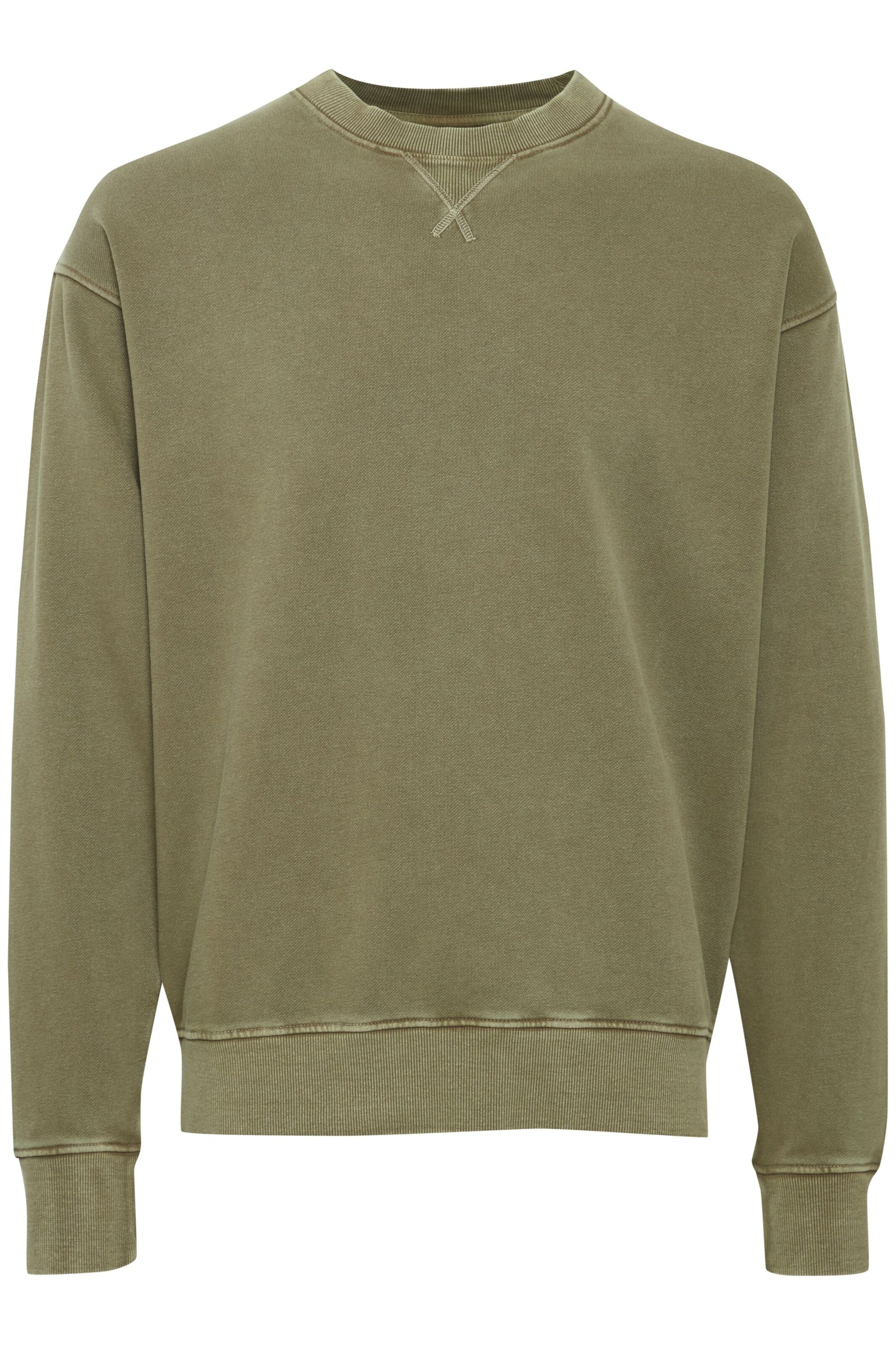 Sweat-shirt !Solid en vert : devant