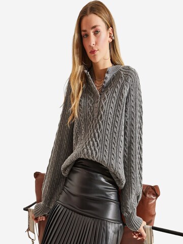 Bianco Lucci Pulover 'Pullover' | siva barva