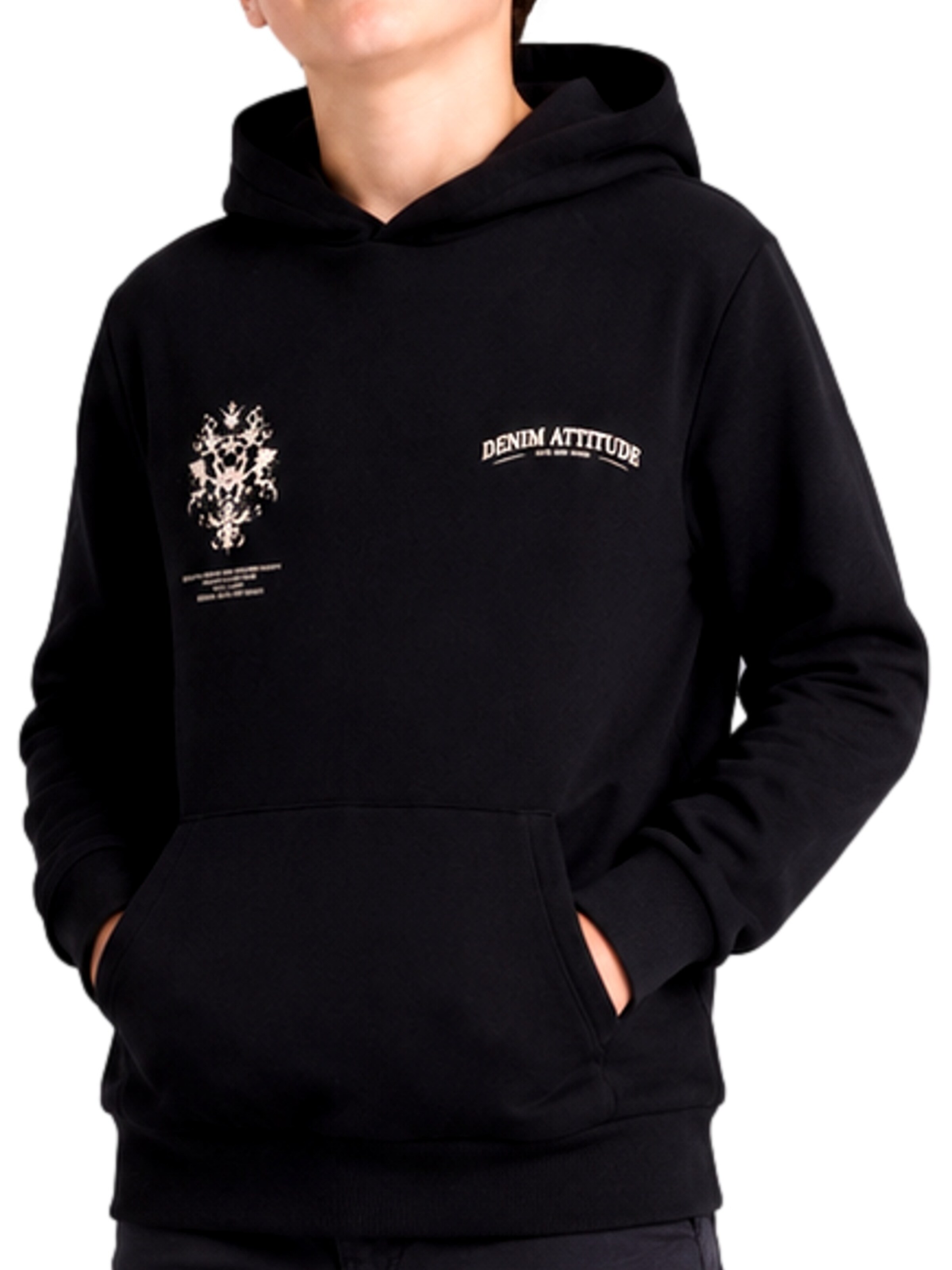 juoda Jack & Jones Junior Megztinis be užsegimo 'JJTradition'