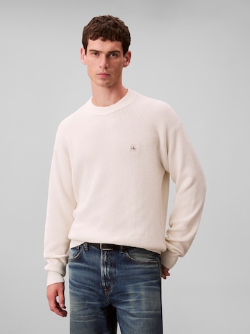 Calvin Klein Jeans Свитер в Бежевый: спереди