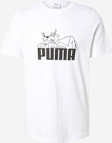 T-Shirt 'GRAPHIC Super Puma' PUMA en blanc : devant