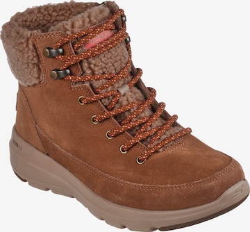 SKECHERS Lace-Up Ankle Boots in Brown