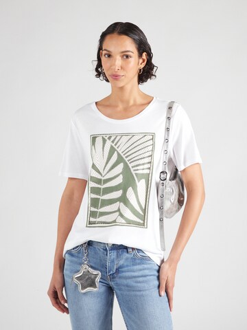 T-shirt OUI en blanc : devant