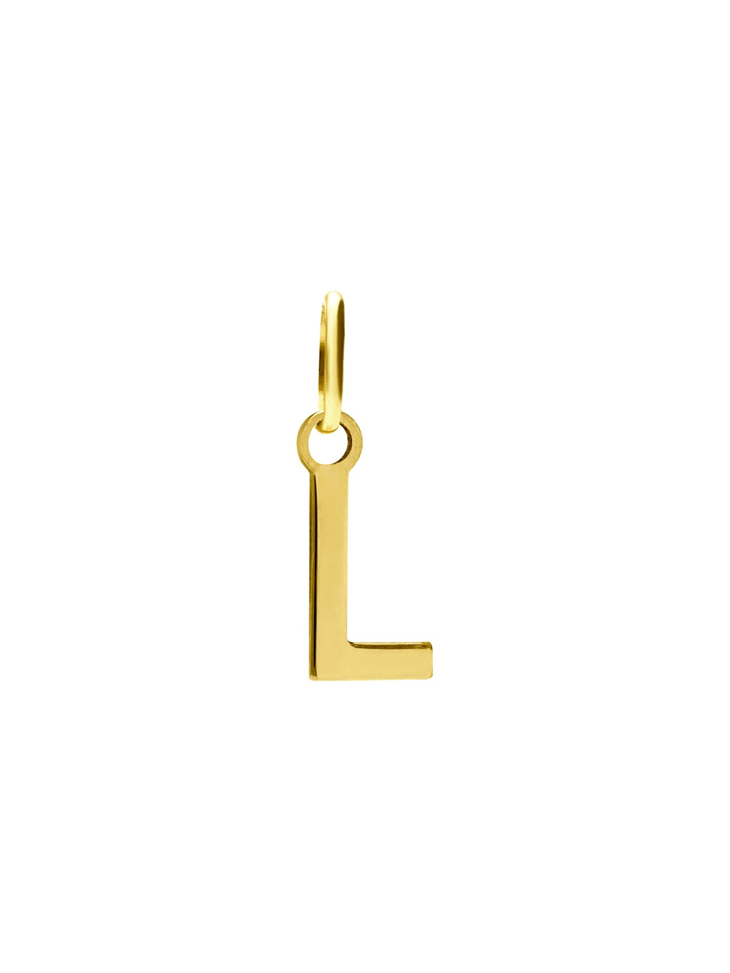 Lucardi Pendant 'Klassisch' in Gold: front