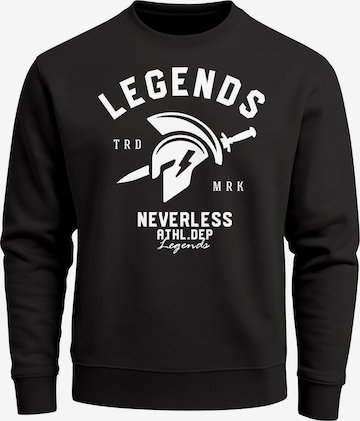 Neverless Sweatshirt 'Legends' in Schwarz: Vorderseite