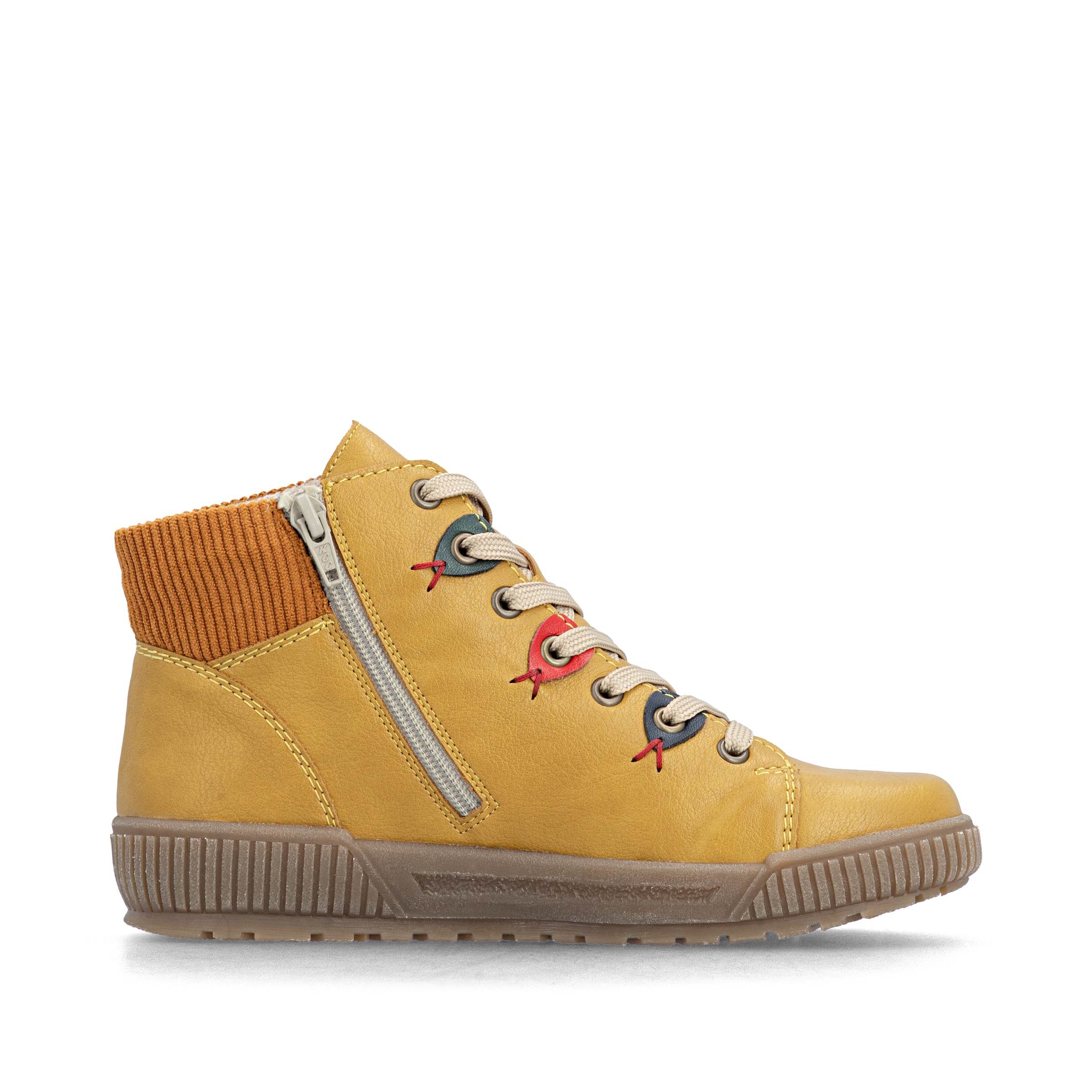 Bottes à lacets Rieker en jaune