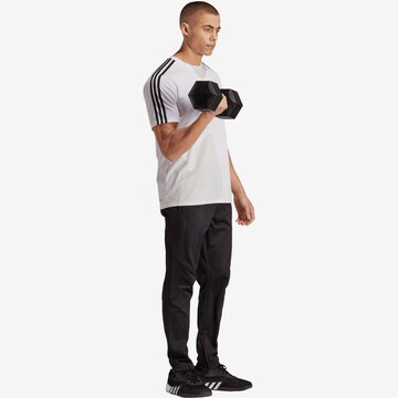 ADIDAS PERFORMANCE Slim fit Workout Pants '3Bar' in Black