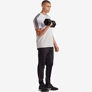 ADIDAS PERFORMANCE Slimfit Sporthose '3Bar' in Schwarz