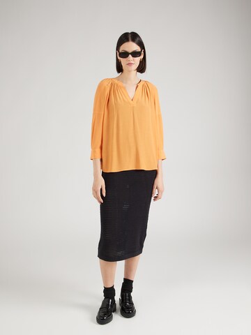 COMMA Bluse i orange