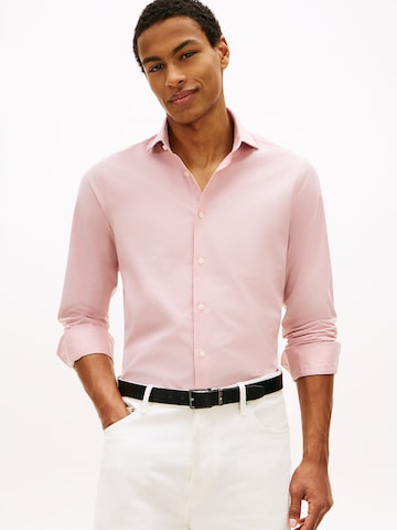 TOMMY HILFIGER Regular fit Zakelijk overhemd in Roze: voorkant