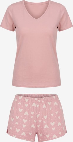 Vivisence Pyjama '2048' in Pink: Vorderseite