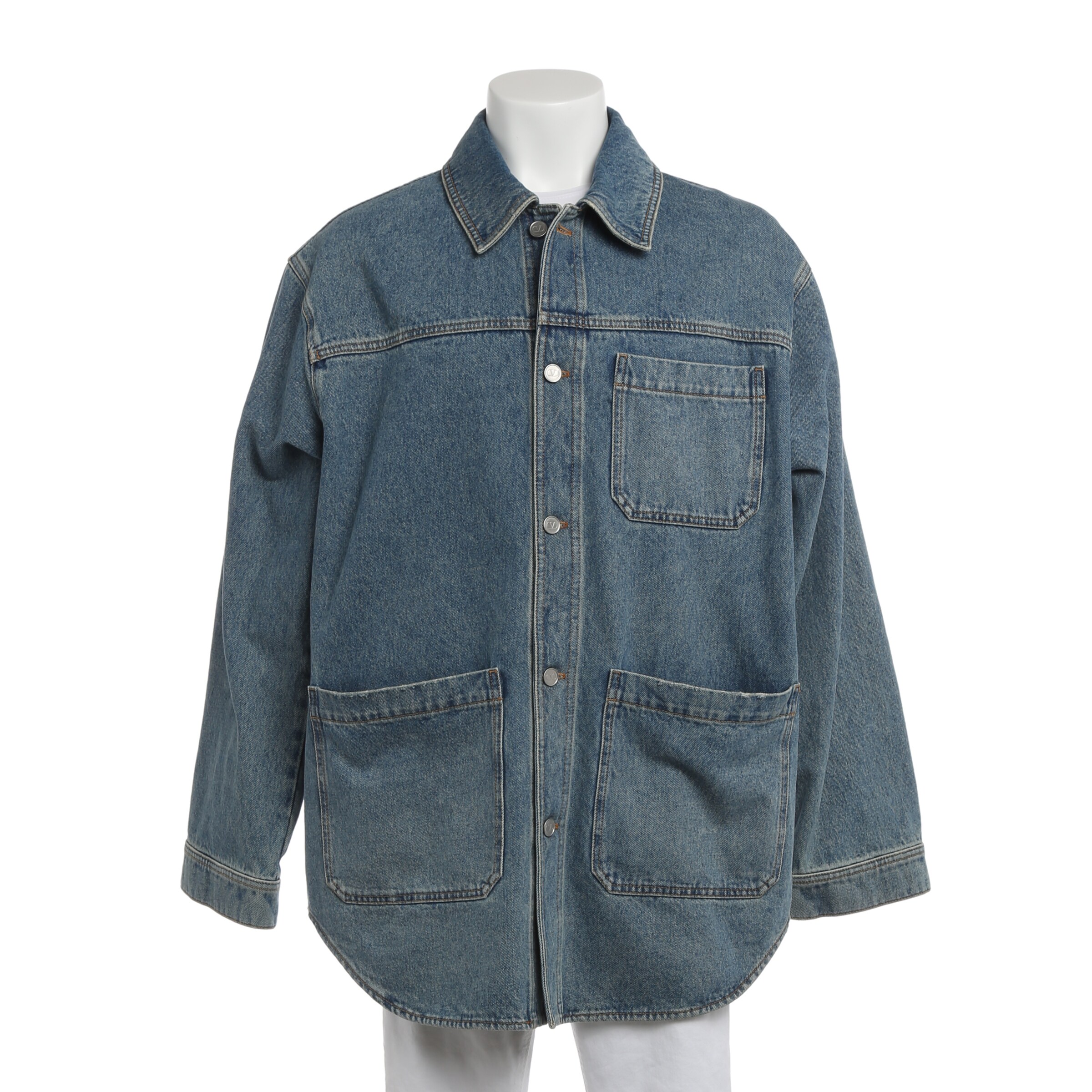 VALENTINO Jacket & Coat in M-L in Light blue, Item view