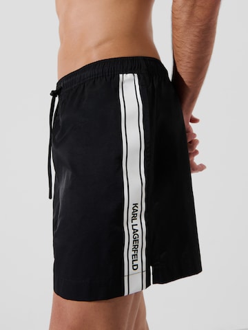Karl Lagerfeld Bathing trunks ' BOARDSHORTS MIT LOGO ' in Black