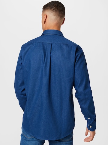 Coupe regular Chemise forét en bleu