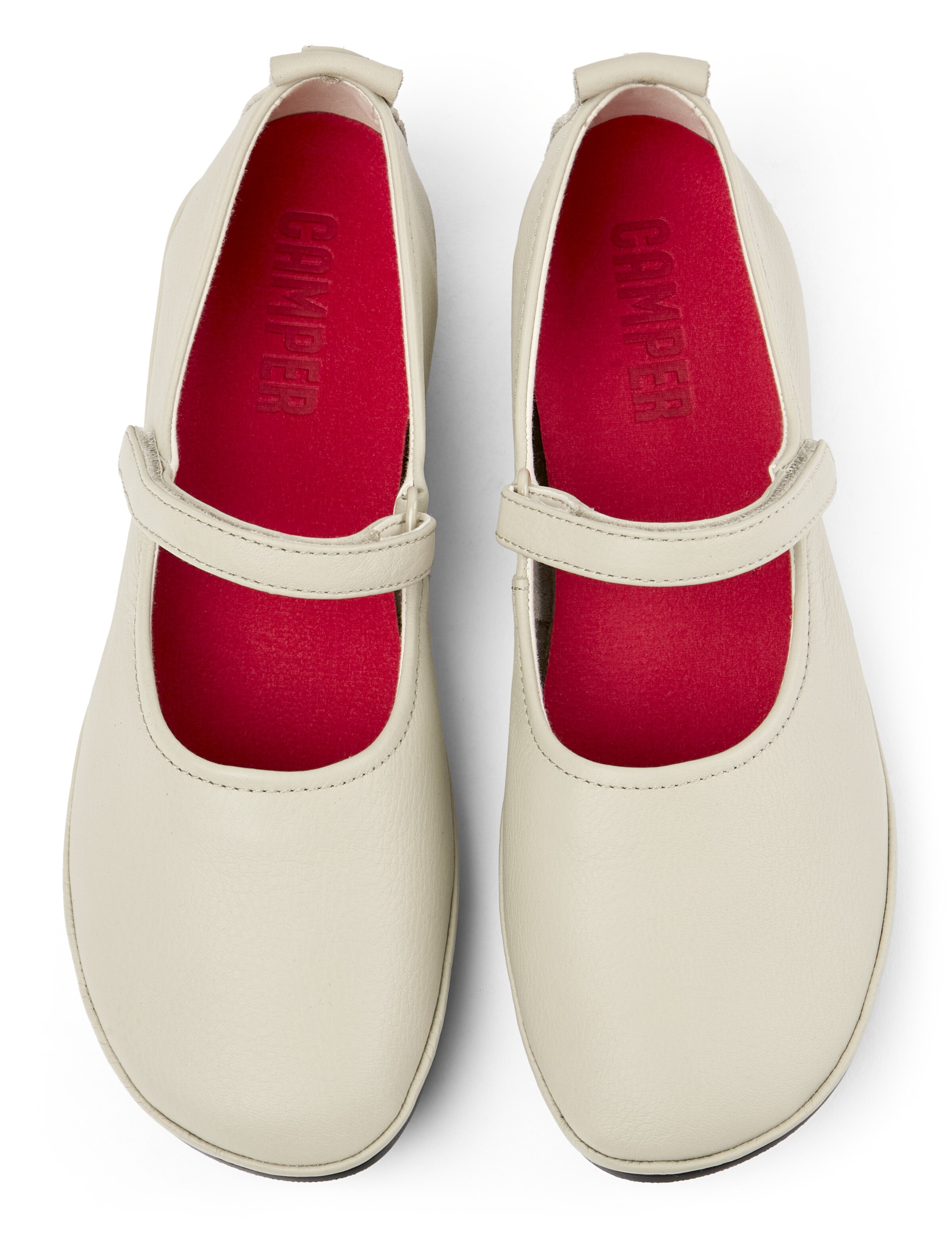 CAMPER Strap ballerina 'Right Nina' in Grey