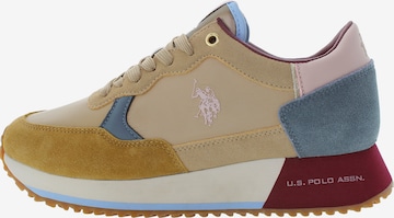 Sneaker bassa 'SACHA005WDSN1' di U.S. POLO ASSN. in marrone: frontale