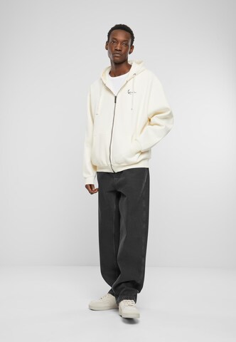 Karl Kani Zip-Up Hoodie in White