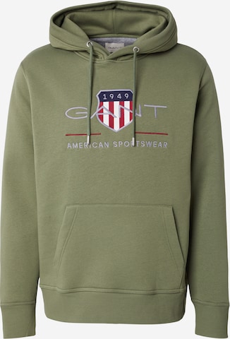 GANT Sweatshirt in Green: front