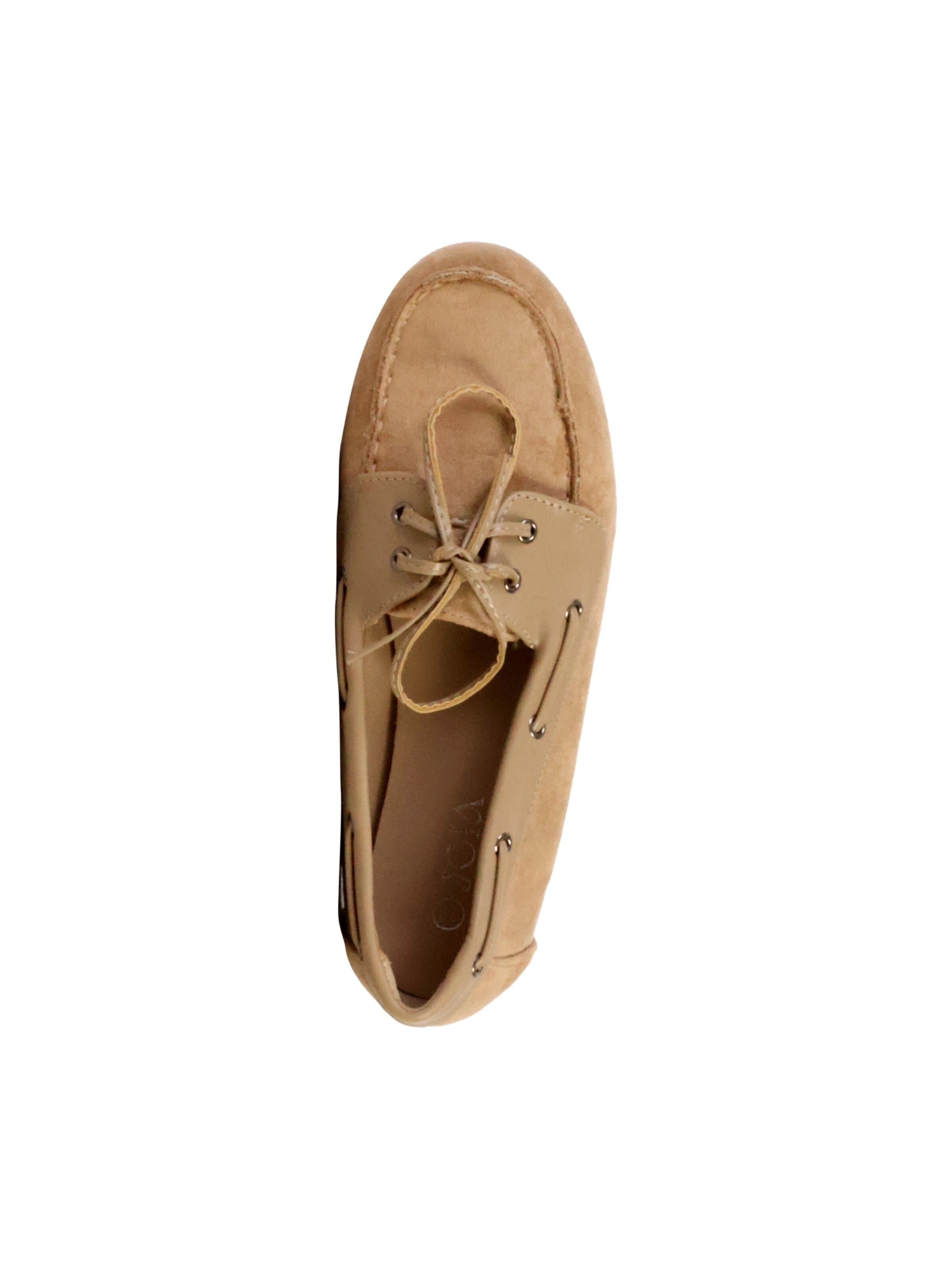 Joia Classic Flats 'Schnür-Mokassins' in Beige