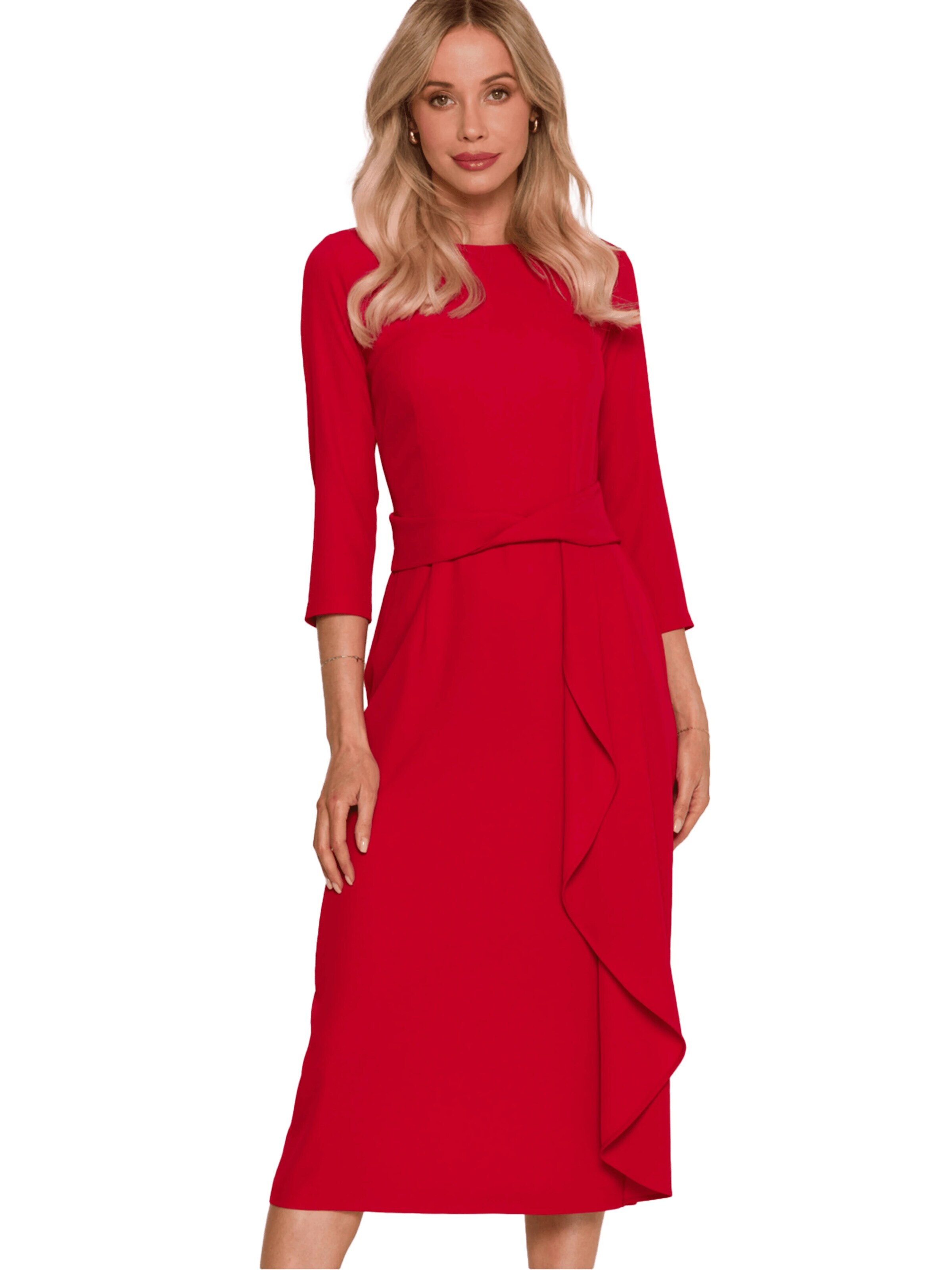 Stylove Cocktail Dress 'Cocktail dress 219917' in Red: front
