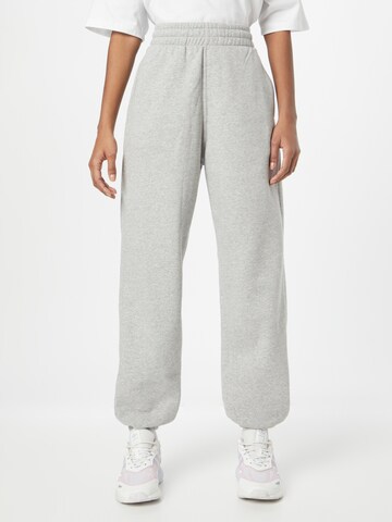 ADIDAS ORIGINALS Tapered Pants 'Essentials Fleece' in Grey: front