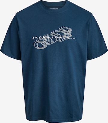 T-Shirt JACK & JONES en bleu : devant