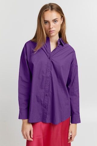 ICHI Blouse 'Stormie' in Purple: front