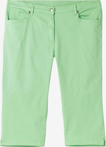 SHEEGO Jeans in Green: front