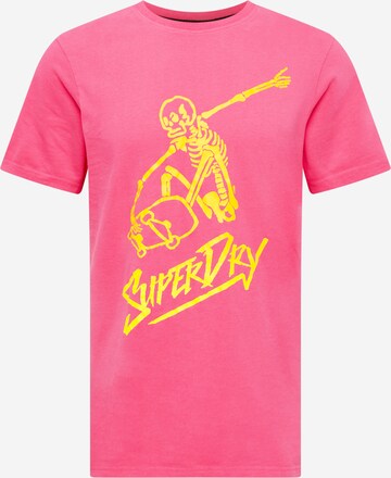 Superdry Tričko 'Cali' – pink: přední strana