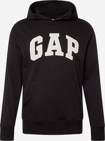 GAP Regular Fit Sweatshirt in Schwarz: predná strana